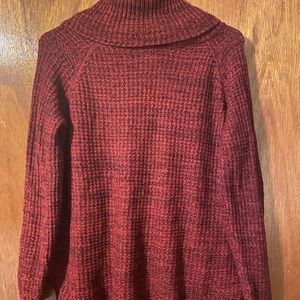 Women’s size medium, maroon sweater.